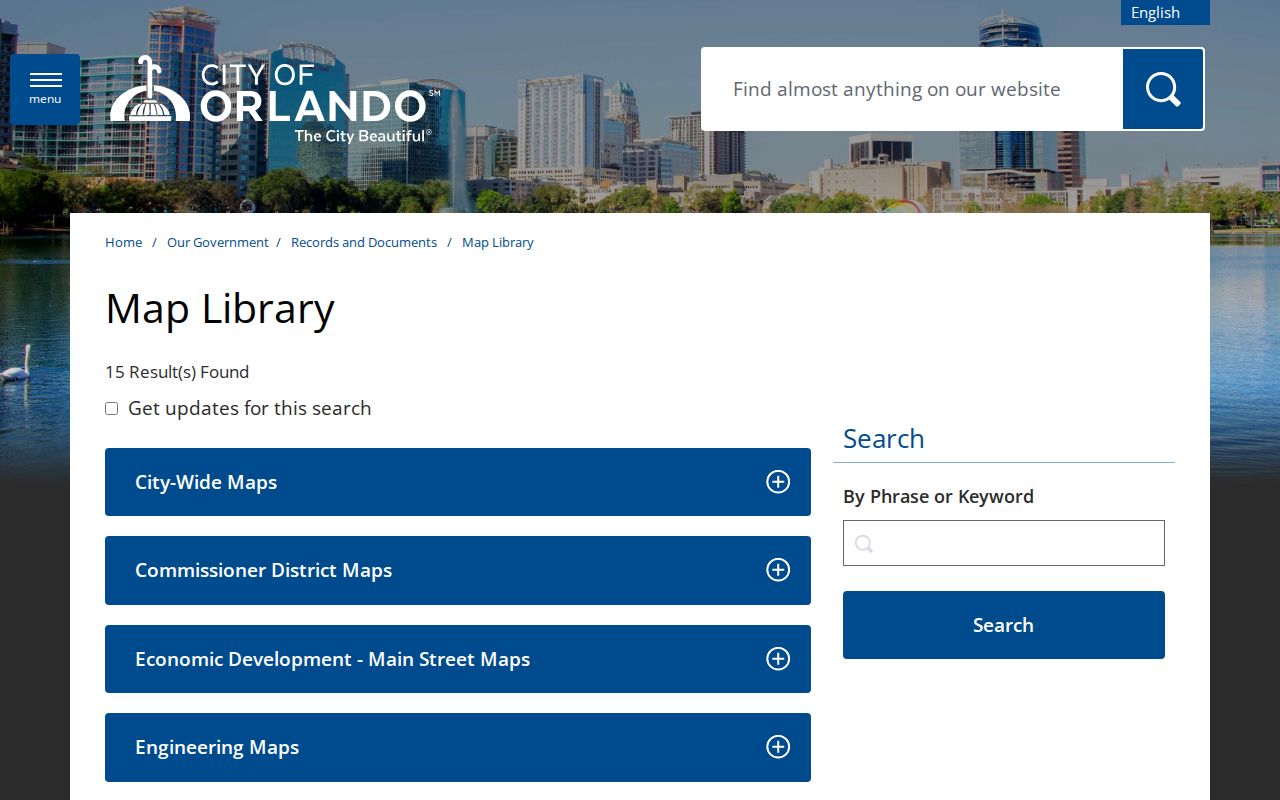 City of Orlando map library used to compare neighborhoods with Orange County ZIP areas